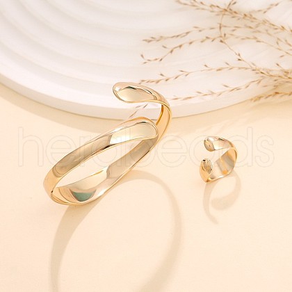 Alloy Cuff Bangles & Rings Sets for Women FS-WG4A891-01-1
