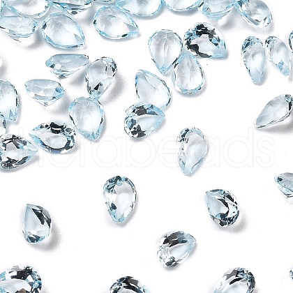 Faceted Natural Blue Topaz Cabochons G-I295-05C-15A-03-1