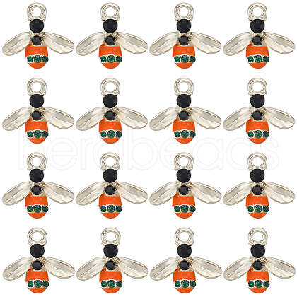 SUNNYCLUE 40Pcs Alloy Enamel Pendants FIND-SC0007-62-1