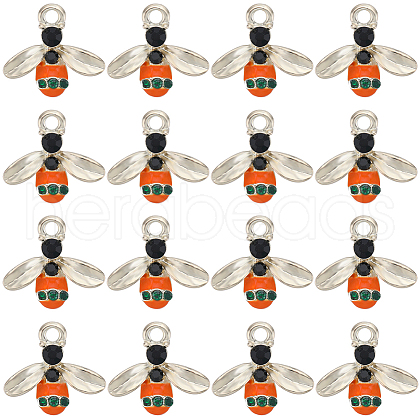 SUNNYCLUE 40Pcs Alloy Enamel Pendants FIND-SC0007-62-1