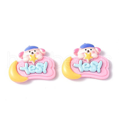 Opaque Resin Cabochons CRES-P023-01C-1