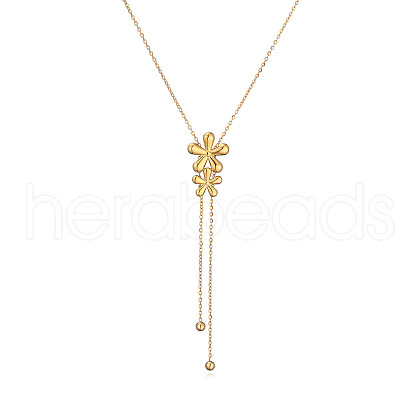 Stainless Steel Tassel Pendant Necklaces for Women PW-WG25FB6-01-1