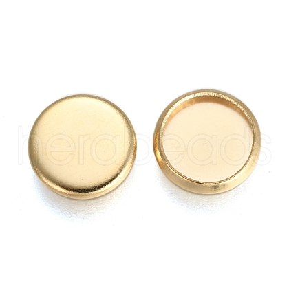304 Stainless Steel Plain Edge Bezel Cups STAS-E460-10G-8MM-1