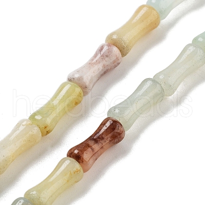 Natural Flower Amazonite Beads Strands G-Q178-A06-01-1
