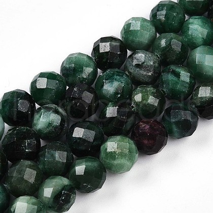 Natural Fuchsite Beads Strands G-T140-20B-1