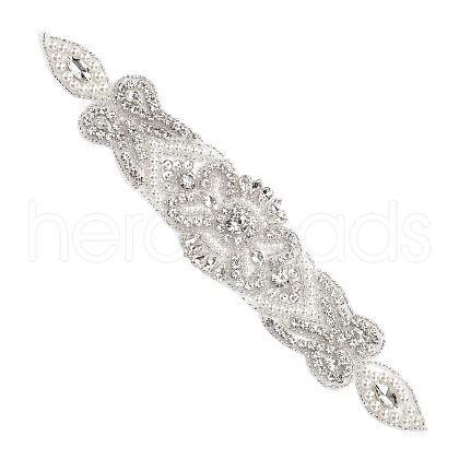 Flower Pattern Hotfix Rhinestone DIY-WH0502-89-1