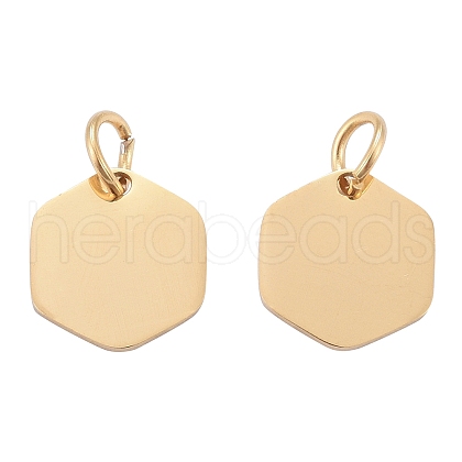 Ion Plating(IP) 304 Stainless Steel Stamping Blank Tag Charms STAS-I311-24G-1