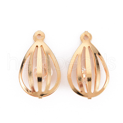 Rack Plating Eco-Friendly Iron Pendants IFIN-Q133-034-NR-1