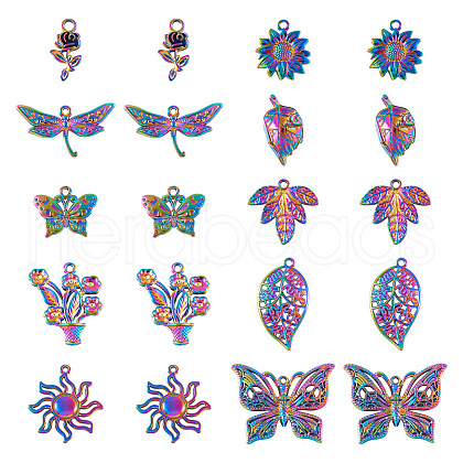20Pcs 10 Style Alloy Pendants FIND-TA0003-92-1