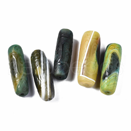 Natural Grey Agate Beads G-S359-340C-1