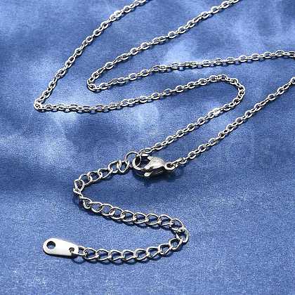 Tarnish Resistant 304 Stainless Steel Necklaces X-NJEW-E080-10P-1