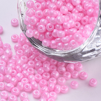 Baking Paint Glass Seed Beads SEED-Q025-3mm-L15-1