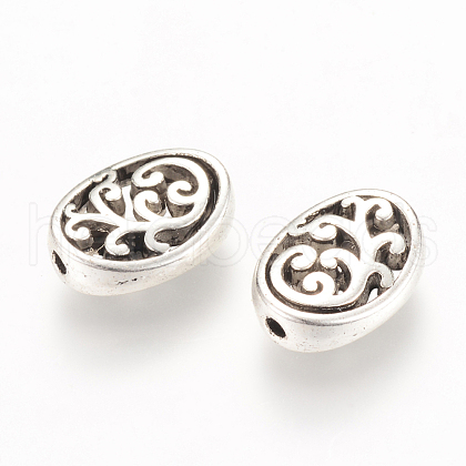 Tibetan Style Alloy Beads TIBEB-Q067-03AS-NR-1