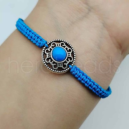 Adjustable drawstring woven bracelet Fatima palm eye handmade knot red rope bracelet KO2784-3-1