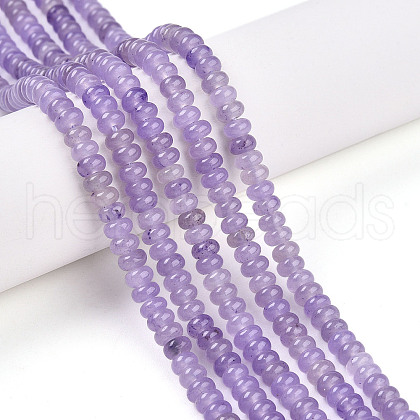 Dyed Natural White Jade Beads Strands G-T139-57A-08-1