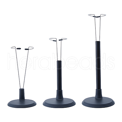 SUPERFINDINGS 12 Sets 3 Styles Plastic with Iron Doll Support for Models ODIS-FH0001-18-1