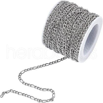 Unicraftale 304 Stainless Steel Figaro Chains CHS-UN0001-09-1