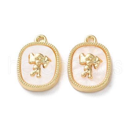Rack Plating Alloy Pendants FIND-M038-03G-1