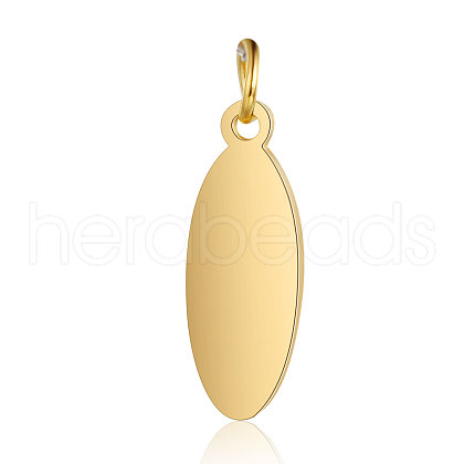 Ion Plating(IP) 304 Stainless Steel Stamping Blank Tag Pendants STAS-I311-20B-G-1
