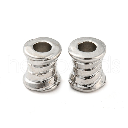 Rack Plating Alloy European Beads PALLOY-Z022-20P-1