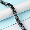 Dyed & Heated Natural Black Agate Beads Strands G-F743-02A-2