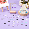 SUPERFINDINGS 80Pcs 5 Colors Alloy Enamel Pendants ENAM-FH0001-80-5