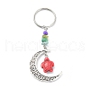 Dyed Synthetic Turquoise Turtle Keychain KEYC-JKC00492-2