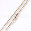 304 Stainless Steel Snake Chain Necklaces NJEW-F226-01G-03-2