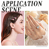   120Pcs 6 Colors Transparent Glass Cabochons GGLA-PH0001-20-3