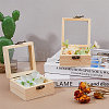 DICOSMETIC 2Pcs Wooden Storage Boxes WOCR-DC0001-01B-4