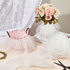 Polyester Pleated Lace Ribbon OCOR-WH0078-132B-4