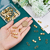 DICOSMETIC 60Pcs Brass Bolo Tie Slide Clasp KK-DC0004-14-3