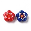 Printed Opaque Acrylic Beads X-OACR-E009-07B-2