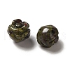 Natural Dragon Blood Carved Flower Scattered Beads G-O156-B-36-2