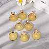 Tibetan Style Alloy Pendant Cabochon Settings TIBE-R295-055AG-LF-5