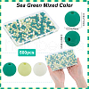 SOFPLATE 500Pcs Rubberized Style Imitated Silicone Acrylic Beads MACR-SP0001-07E-2