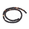 Natural Black Agate Beads Strands G-L555-04-6mm-4