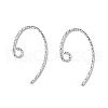 Brass Earring Hooks KK-E079-01P-1