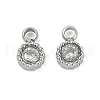 304 Stainless Steel Micro Pave Cubic Zirconia Pendants STAS-I325-024P-1
