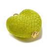 Flocky Acrylic Pendants PALLOY-JF03512-01-4
