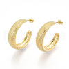 Brass Stud Earrings KK-T074-46G-2