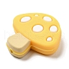 Mushroom Food Grade Eco-Friendly Silicone Focal Beads SIL-Z005-01D-2