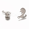 Tarnish Resistant 304 Stainless Steel Pendant Rhinestone Settings STAS-I176-19P-2