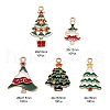 50Pcs 5 Style Alloy Enamel Pendants ENAM-LS0001-46-RS-3