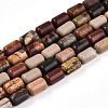 Natural Picasso Jasper/Polychrome Jasper Beads Strands G-N346-01B-05-2