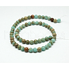 Round Synthetic Aqua Terra Jasper Beads Strands G-N0160-04-4mm-5