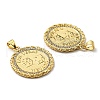Brass with Cubic Zirconia Pendants KK-K341-24G-3