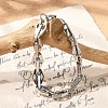 304 Stainless Steel Rhombus Link Chain Bracelets for Women Men BJEW-F488-56P-2
