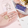 SUNNYCLUE 20Pcs Alloy Rhinestone Bowknot Stud Earring Findings EJEW-SC0001-49-3