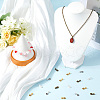 SOFPLATE 200Pcs 4 Colors Tibetan Style Alloy Glue-on Flat Pad Bails FIND-SP0001-84-4